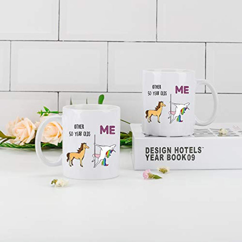 50th Birthday Gifts for Women - 1969 Birthday Gifts for Women, 50 Years Old Birthday Gifts Coffee Mug for Mom, Wife, Friend, Sister, Her, Colleague, Coworker - 11oz