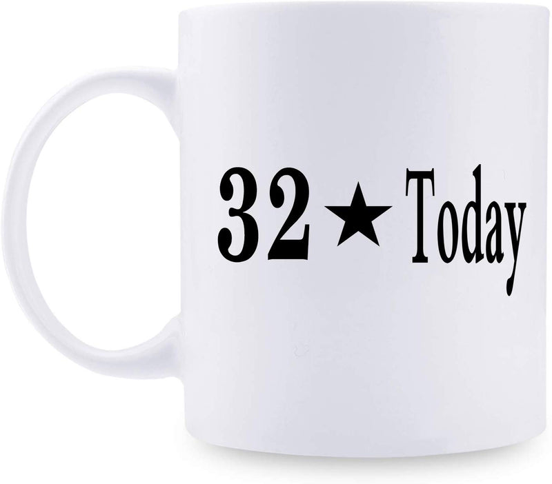 32nd Birthday Gifts for Women - 1987 Birthday Gifts for Women, 32 Years Old Birthday Gifts Coffee Mug for Mom, Wife, Friend, Sister, Her, Colleague, Coworker - 11oz
