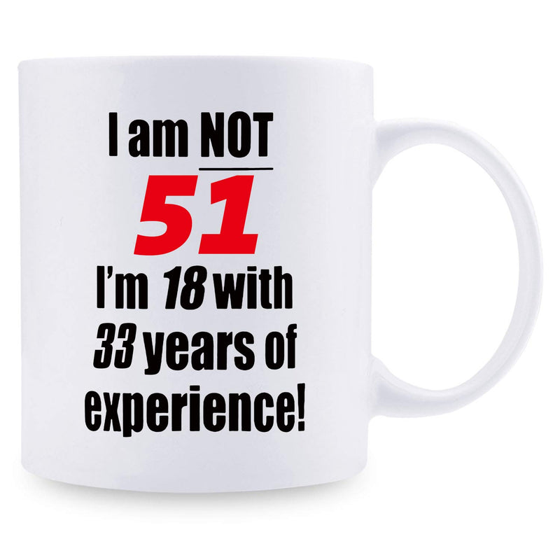 51st Birthday Gifts for Women - 1968 Birthday Gifts for Women, 51 Years Old Birthday Gifts Coffee Mug for Mom, Wife, Friend, Sister, Her, Colleague, Coworker - 11oz