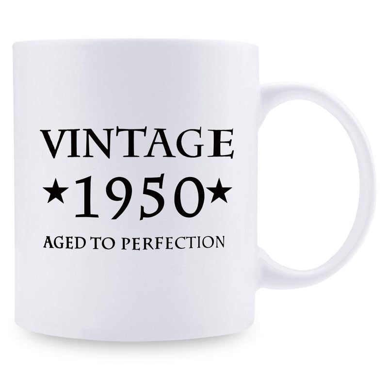 69th Birthday Gifts for Men - 1950 Birthday Gifts for Men, 69 Years Old Birthday Gifts Coffee Mug for Dad, Husband, Friend, Brother, Him, Colleague, Coworker - 11oz