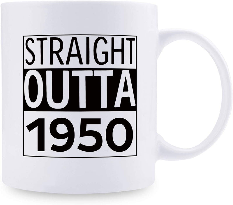 69th Birthday Gifts for Men - 1950 Birthday Gifts for Men, 69 Years Old Birthday Gifts Coffee Mug for Dad, Husband, Friend, Brother, Him, Colleague, Coworker - 11oz