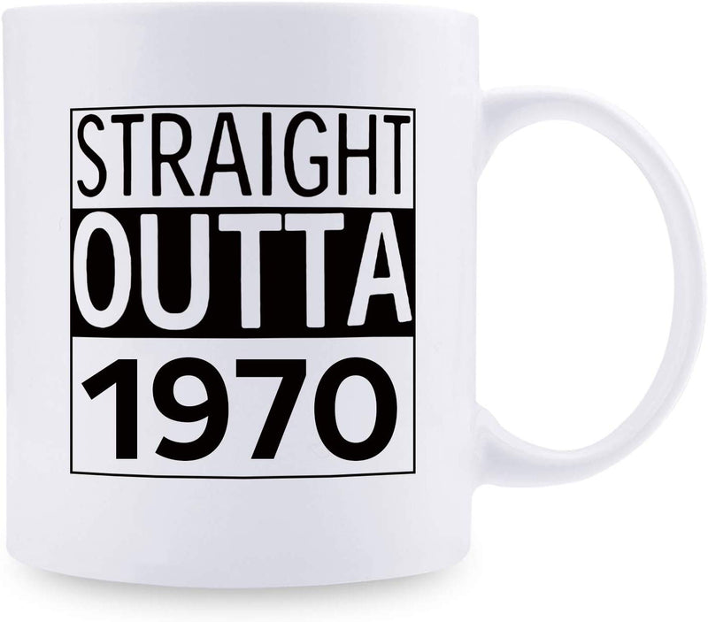 49th Birthday Gifts for Women - 1970 Birthday Gifts for Women, 49 Years Old Birthday Gifts Coffee Mug for Mom, Wife, Friend, Sister, Her, Colleague, Coworker - 11oz