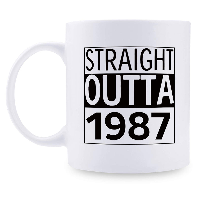 32nd Birthday Gifts for Women - 1987 Birthday Gifts for Women, 32 Years Old Birthday Gifts Coffee Mug for Mom, Wife, Friend, Sister, Her, Colleague, Coworker - 11oz