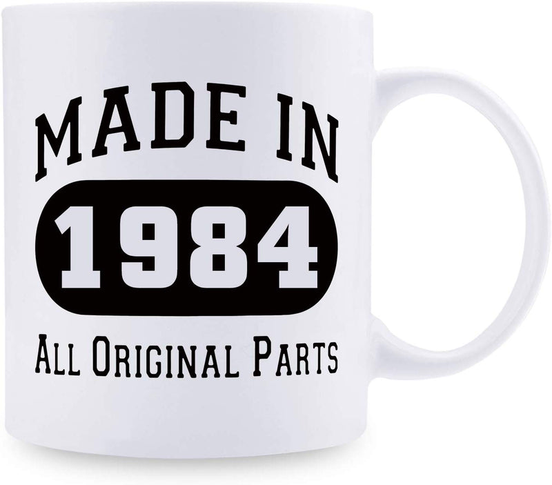 35th Birthday Gifts for Men - 1984 Birthday Gifts for Men, 35 Years Old Birthday Gifts Coffee Mug for Dad, Husband, Friend, Brother, Him, Colleague, Coworker - 11oz