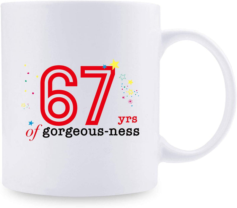 67th Birthday Gifts for Women - 1952 Birthday Gifts for Women, 67 Years Old Birthday Gifts Coffee Mug for Mom, Wife, Friend, Sister, Her, Colleague, Coworker - 11oz