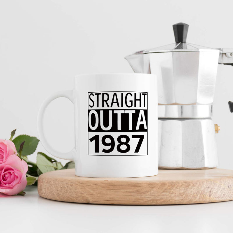 32nd Birthday Gifts for Women - 1987 Birthday Gifts for Women, 32 Years Old Birthday Gifts Coffee Mug for Mom, Wife, Friend, Sister, Her, Colleague, Coworker - 11oz