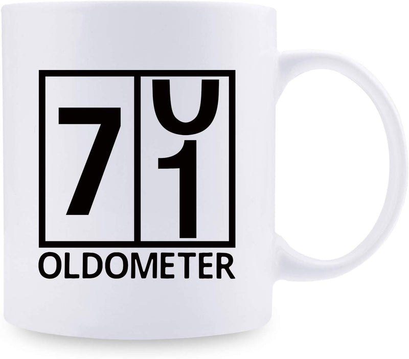 71st Birthday Gifts for Men - 1948 Birthday Gifts for Men, 71 Years Old Birthday Gifts Coffee Mug for Dad, Husband, Friend, Brother, Him, Colleague, Coworker, Oldometer Mug - 11oz