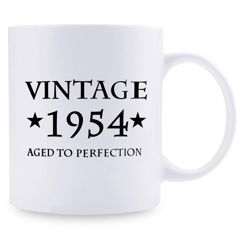 65th Birthday Gifts for Men - 1954 Birthday Gifts for Men, 65 Years Old Birthday Gifts Coffee Mug for Dad, Husband, Friend, Brother, Him, Colleague, Coworker - 11oz