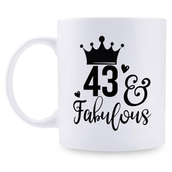 43rd Birthday Gifts for Men - 1976 Birthday Gifts for Men, 43 Years Old Birthday Gifts Coffee Mug for Dad, Husband, Friend, Brother, Him, Colleague, Coworker - 11oz