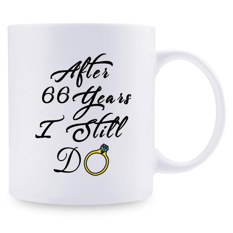 66th Anniversary Gifts - 66th Wedding Anniversary Gifts for Couple, 66 Year Anniversary Gifts 11oz Funny Coffee Mug for Couples, Husband, Hubby, Wife, Wifey, Her, Him, I Still Do
