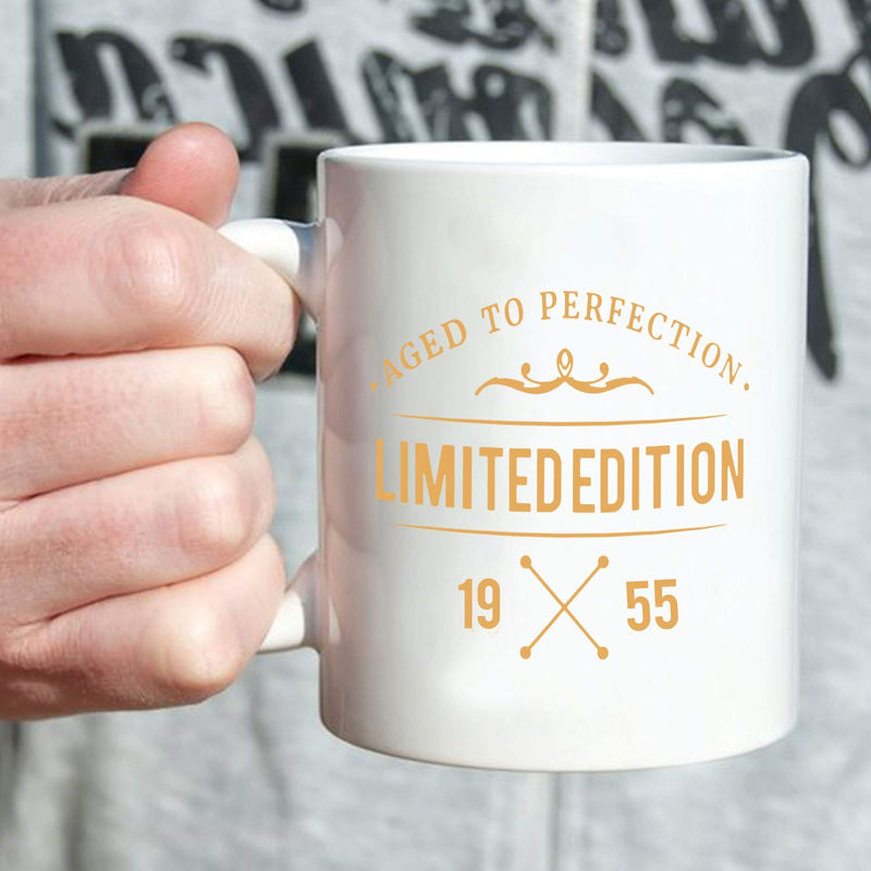 64th Birthday Gifts for Men - 1955 Birthday Gifts for Men, 64 Years Old Birthday Gifts Coffee Mug for Dad, Husband, Friend, Brother, Him, Colleague, Coworker,limited edition mug - 11oz