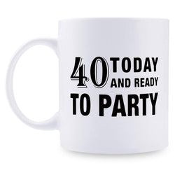40th Birthday Gifts for Men - 1979 Birthday Gifts for Men, 40 Years Old Birthday Gifts Coffee Mug for Dad, Husband, Friend, Brother, Him, Colleague, Coworker - 11oz