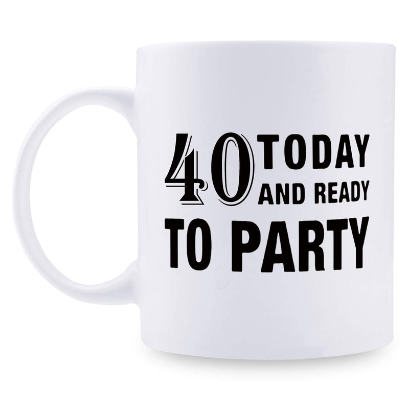 40th Birthday Gifts for Men - 1979 Birthday Gifts for Men, 40 Years Old Birthday Gifts Coffee Mug for Dad, Husband, Friend, Brother, Him, Colleague, Coworker - 11oz