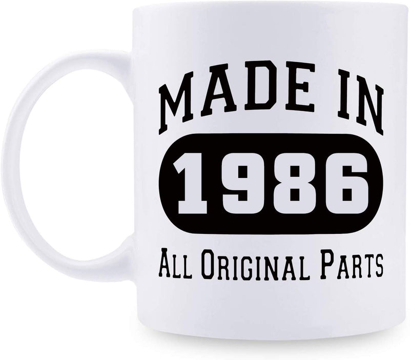 33rd Birthday Gifts for Men - 1986 Birthday Gifts for Men, 33 Years Old Birthday Gifts Coffee Mug for Dad, Husband, Friend, Brother, Him, Colleague, Coworker - 11oz