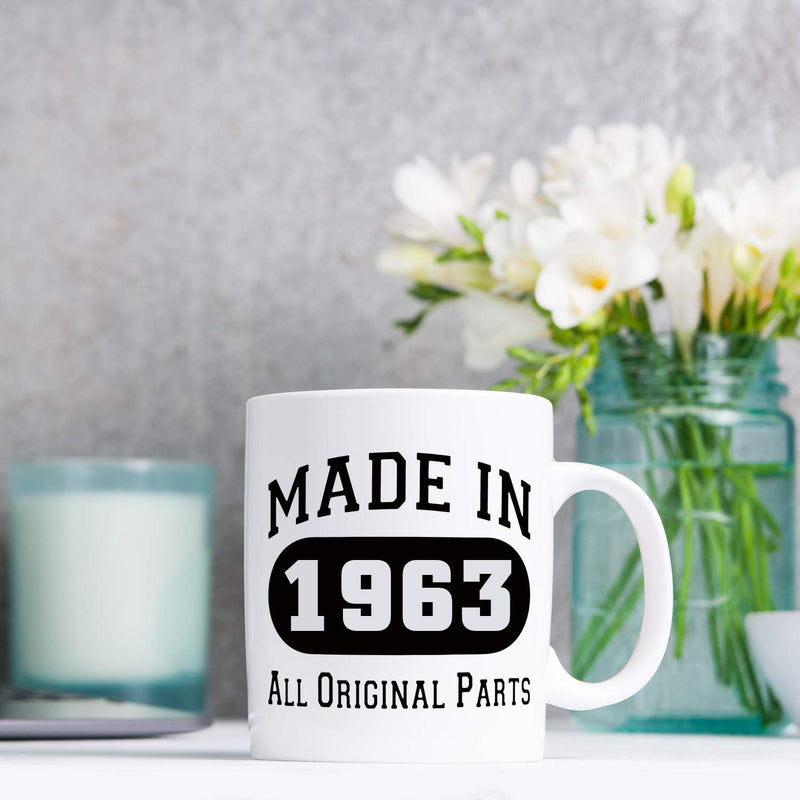 56th Birthday Gifts for Women - 1963 Birthday Gifts for Women, 56 Years Old Birthday Gifts Coffee Mug for Mom, Wife, Friend, Sister, Her, Colleague, Coworker - 11oz