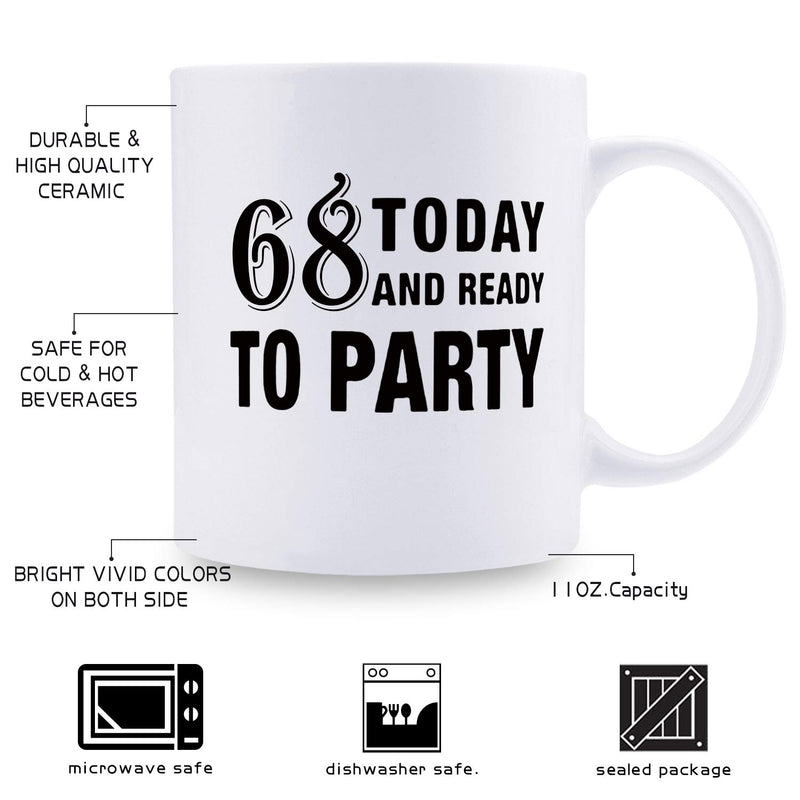 68th Birthday Gifts for Women - 1951 Birthday Gifts for Women, 68 Years Old Birthday Gifts Coffee Mug for Mom, Wife, Friend, Sister, Her, Colleague, Coworker - 11oz