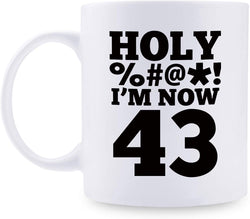 43rd Birthday Gifts for Women - 1976 Birthday Gifts for Women, 43 Years Old Birthday Gifts Coffee Mug for Mom, Wife, Friend, Sister, Her, Colleague, Coworker, HOLY MUG - 11oz