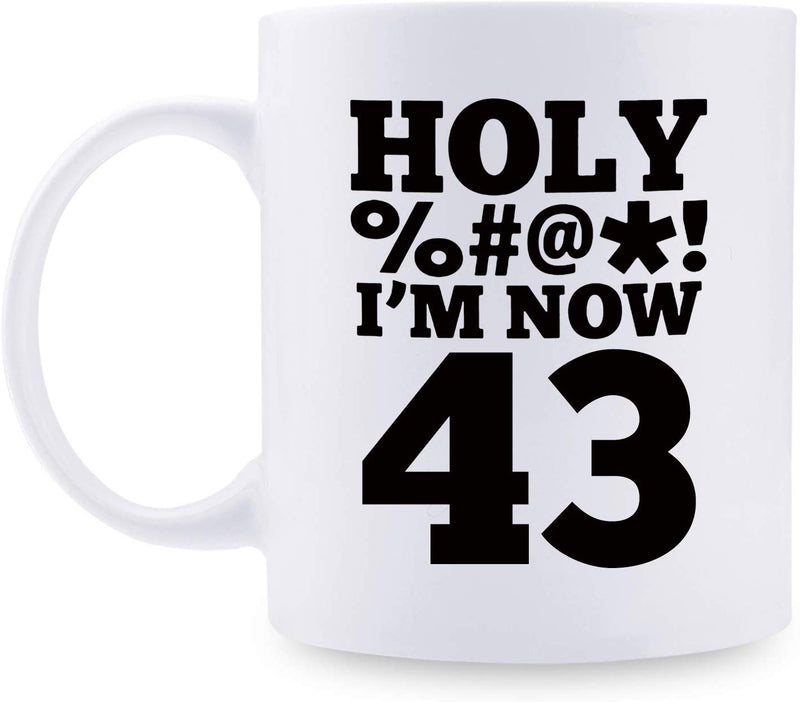 43rd Birthday Gifts for Women - 1976 Birthday Gifts for Women, 43 Years Old Birthday Gifts Coffee Mug for Mom, Wife, Friend, Sister, Her, Colleague, Coworker, HOLY MUG - 11oz