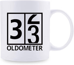 33rd Birthday Gifts for Women - 1986 Birthday Gifts for Women, 33 Years Old Birthday Gifts Coffee Mug for Mom, Wife, Friend, Sister, Her, Colleague, Coworker, Oldometer Mug - 11oz