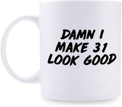 31st Birthday Gifts for Men - 1988 Birthday Gifts for Men, 31 Years Old Birthday Gifts Coffee Mug for Dad, Husband, Friend, Brother, Him, Colleague, Coworker - 11oz