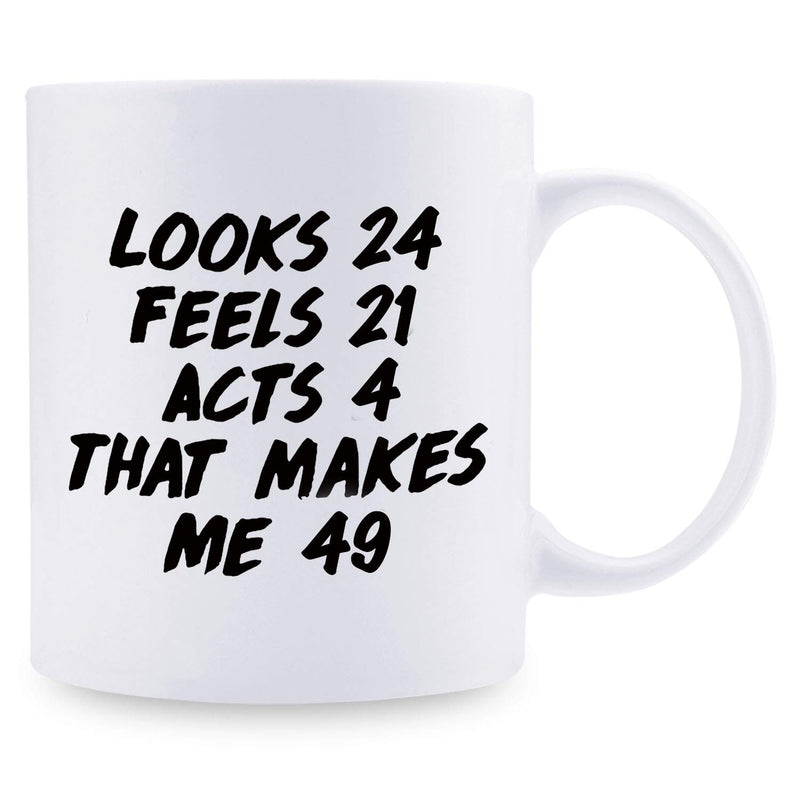 49th Birthday Gifts for Women - 1970 Birthday Gifts for Women, 49 Years Old Birthday Gifts Coffee Mug for Mom, Wife, Friend, Sister, Her, Colleague, Coworker - 11oz