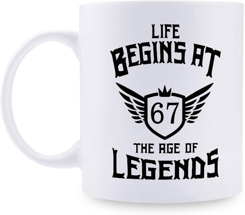 67th Birthday Gifts for Women - 1952 Birthday Gifts for Women, 67 Years Old Birthday Gifts Coffee Mug for Mom, Wife, Friend, Sister, Her, Colleague, Coworker - 11oz