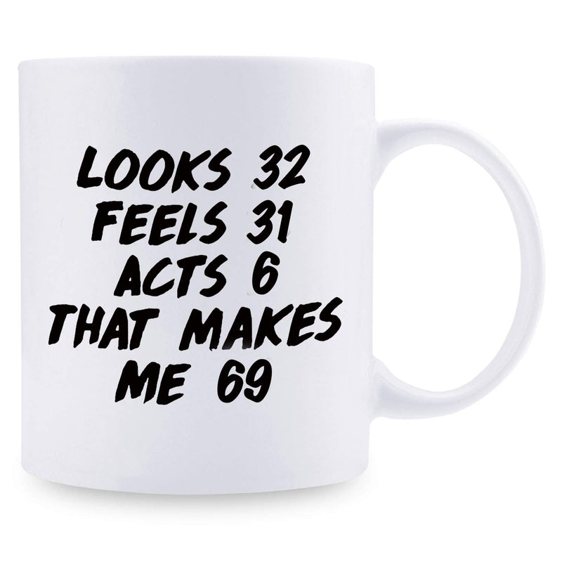 69th Birthday Gifts for Women - 1950 Birthday Gifts for Women, 69 Years Old Birthday Gifts Coffee Mug for Mom, Wife, Friend, Sister, Her, Colleague, Coworker - 11oz
