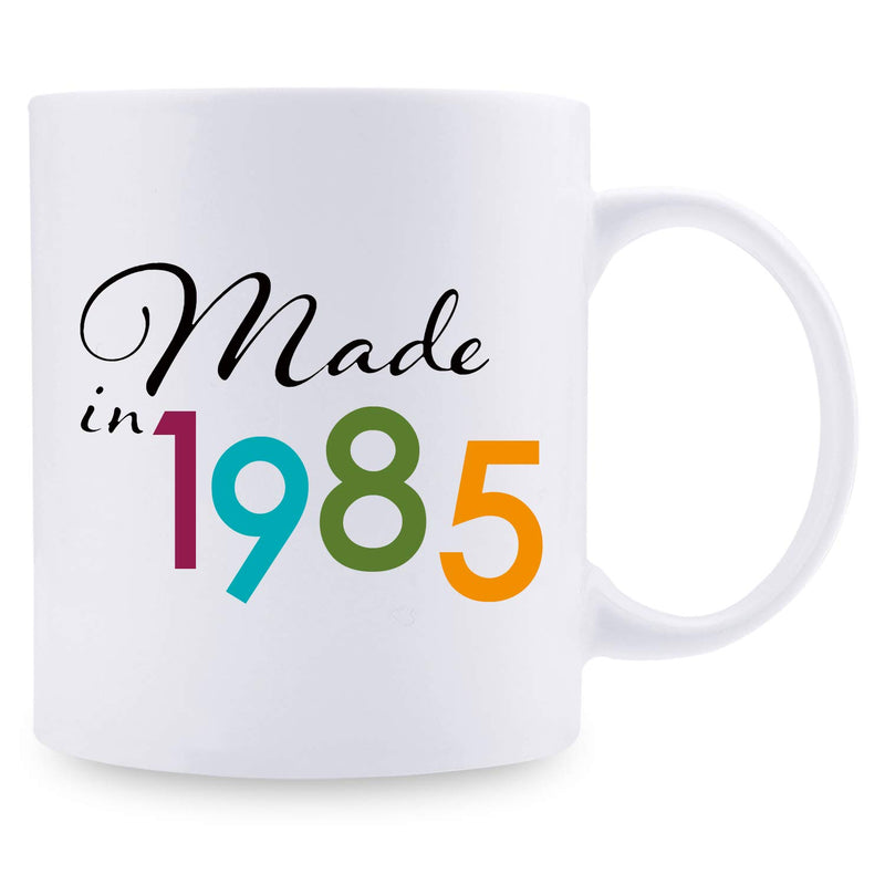 34th Birthday Gifts for Women - 1985 Birthday Gifts for Women, 34 Years Old Birthday Gifts Coffee Mug for Mom, Wife, Friend, Sister, Her, Colleague, Coworker - 11oz