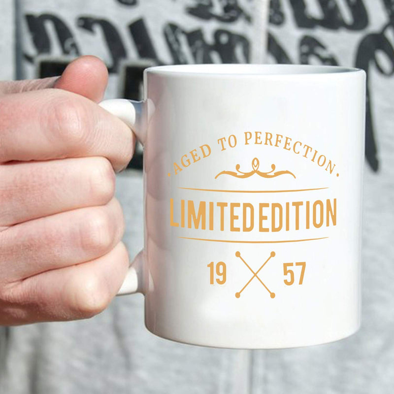 62nd Birthday Gifts for Men - 1957 Birthday Gifts for Men, 62 Years Old Birthday Gifts Coffee Mug for Dad, Husband, Friend, Brother, Him, Colleague, Coworker,limited edition mug - 11oz