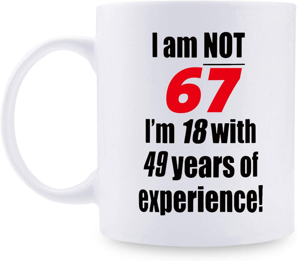 67th Birthday Gifts for Women - 1952 Birthday Gifts for Women, 67 Years Old Birthday Gifts Coffee Mug for Mom, Wife, Friend, Sister, Her, Colleague, Coworker - 11oz