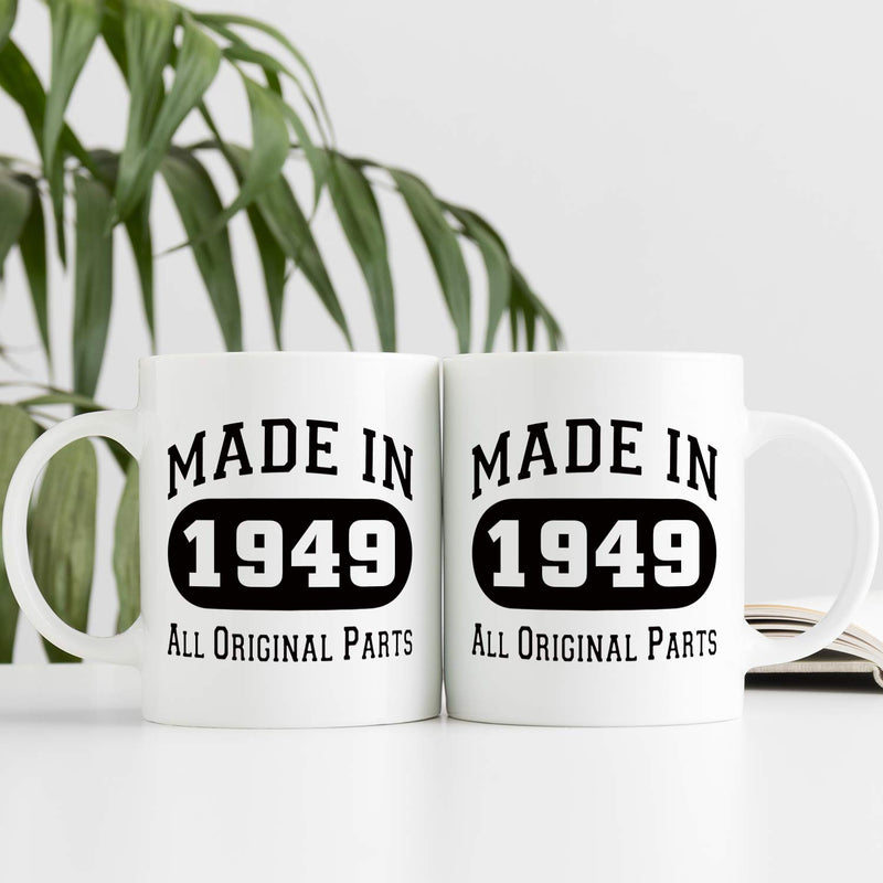 70th Birthday Gifts for Women - 1949 Birthday Gifts for Women, 70 Years Old Birthday Gifts Coffee Mug for Mom, Wife, Friend, Sister, Her, Colleague, Coworker - 11oz