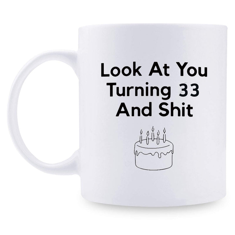 33rd Birthday Gifts for Women - 1986 Birthday Gifts for Women, 33 Years Old Birthday Gifts Coffee Mug for Mom, Wife, Friend, Sister, Her, Colleague, Coworker - 11oz