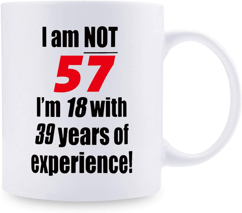57th Birthday Gifts for Men - 1962 Birthday Gifts for Men, 57 Years Old Birthday Gifts Coffee Mug for Dad, Husband, Friend, Brother, Him, Colleague, Coworker - 11oz