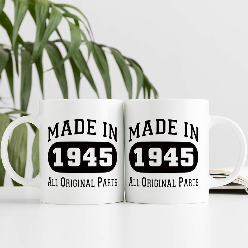 74th Birthday Gifts for Women - 1945 Birthday Gifts for Women, 74 Years Old Birthday Gifts Coffee Mug for Mom, Wife, Friend, Sister, Her, Colleague, Coworker - 11oz