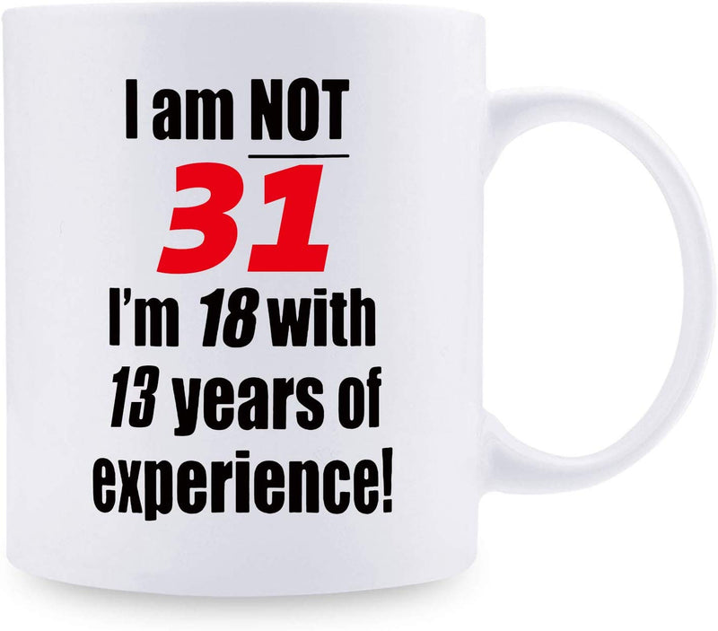 31st Birthday Gifts for Men - 1988 Birthday Gifts for Men, 31 Years Old Birthday Gifts Coffee Mug for Dad, Husband, Friend, Brother, Him, Colleague, Coworker - 11oz