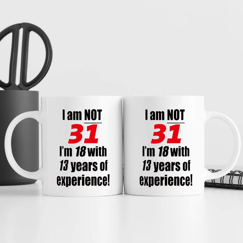 31st Birthday Gifts for Men - 1988 Birthday Gifts for Men, 31 Years Old Birthday Gifts Coffee Mug for Dad, Husband, Friend, Brother, Him, Colleague, Coworker - 11oz