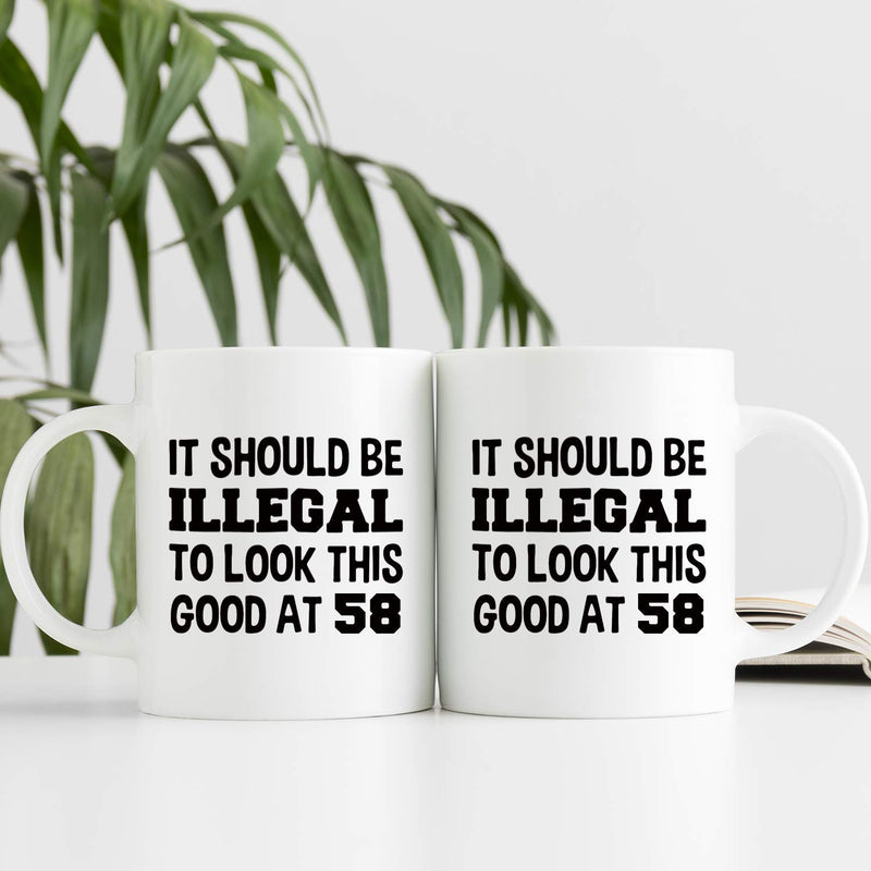 58th Birthday Gifts for Women - 1961 Birthday Gifts for Women, 58 Years Old Birthday Gifts Coffee Mug for Mom, Wife, Friend, Sister, Her, Colleague, Coworker - 11oz