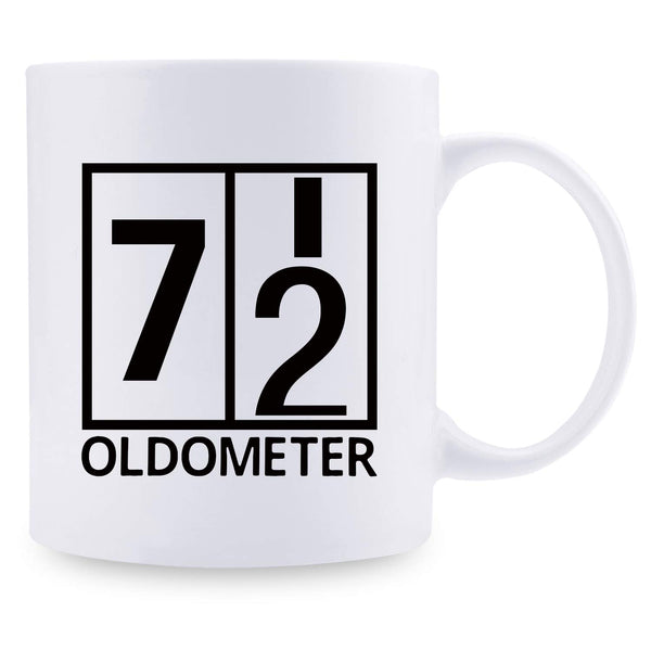 72nd Birthday Gifts for Men - 1947 Birthday Gifts for Men, 72 Years Old Birthday Gifts Coffee Mug for Dad, Husband, Friend, Brother, Him, Colleague, Coworker, Oldometer Mug - 11oz