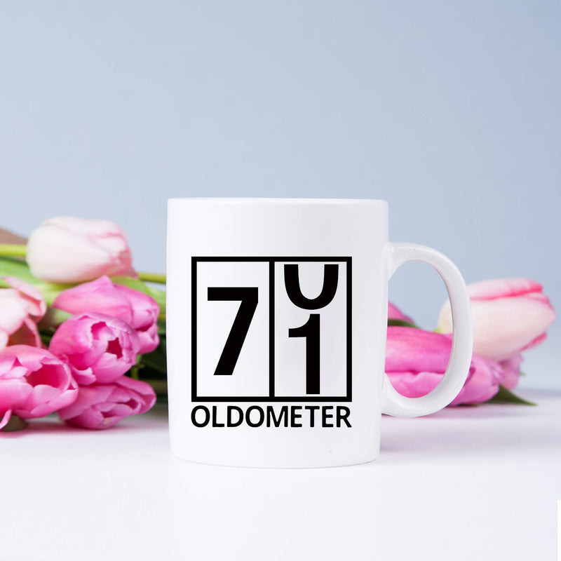 71st Birthday Gifts for Men - 1948 Birthday Gifts for Men, 71 Years Old Birthday Gifts Coffee Mug for Dad, Husband, Friend, Brother, Him, Colleague, Coworker, Oldometer Mug - 11oz