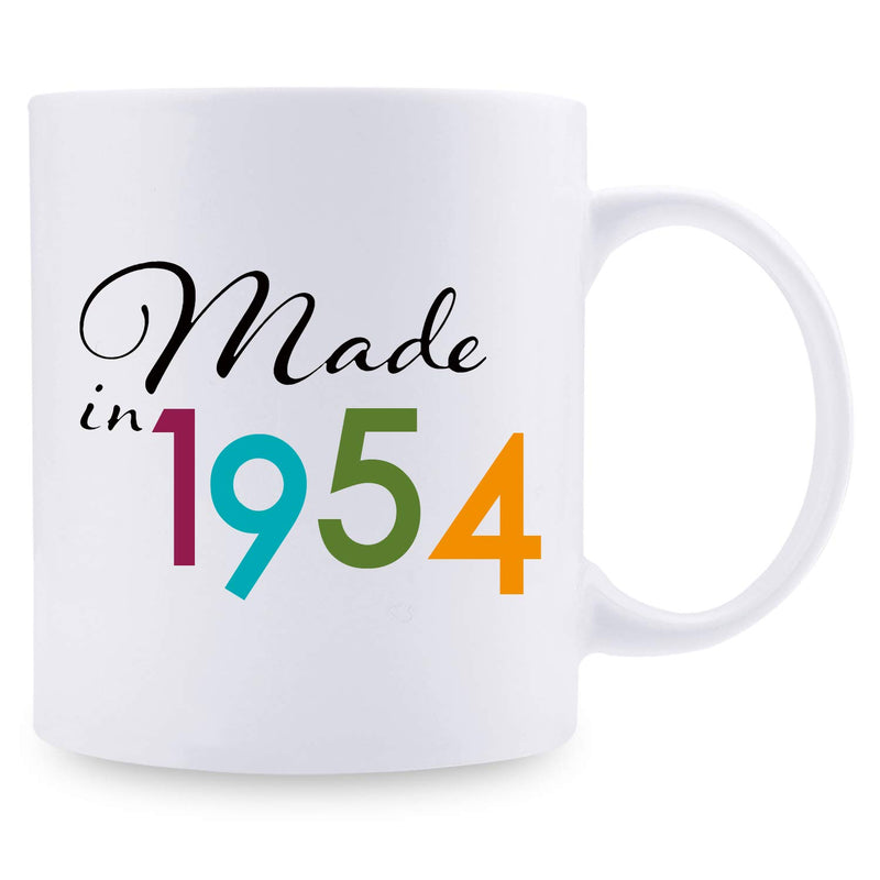 65th Birthday Gifts for Women - 1954 Birthday Gifts for Women, 65 Years Old Birthday Gifts Coffee Mug for Mom, Wife, Friend, Sister, Her, Colleague, Coworker - 11oz