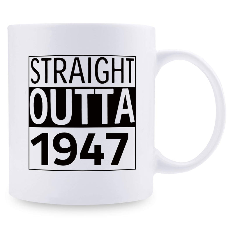 72nd Birthday Gifts for Women - 1947 Birthday Gifts for Women, 72 Years Old Birthday Gifts Coffee Mug for Mom, Wife, Friend, Sister, Her, Colleague, Coworker - 11oz