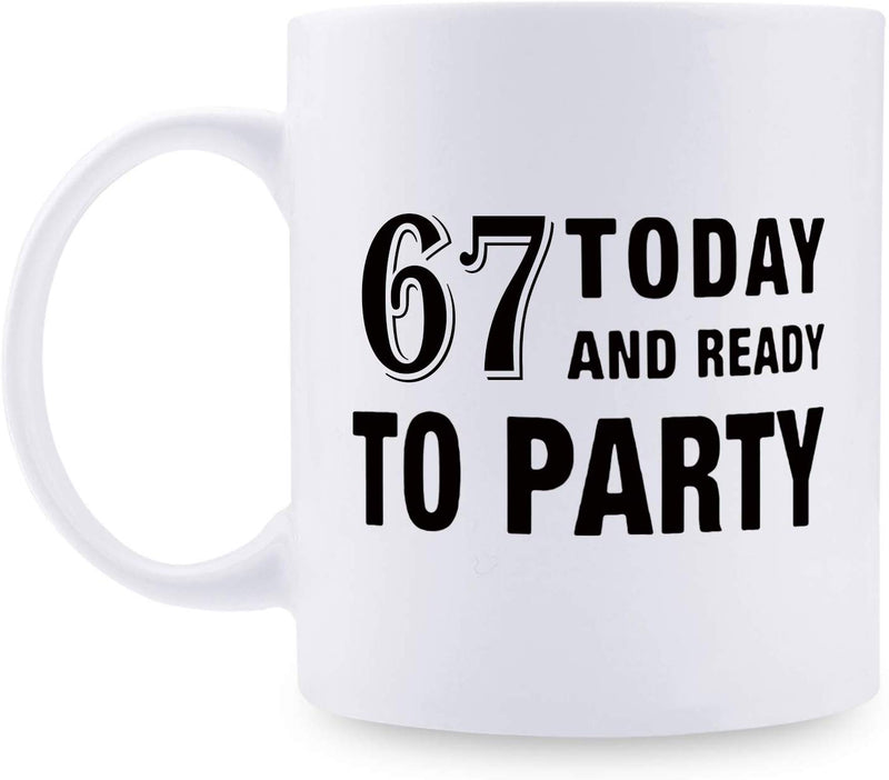 67th Birthday Gifts for Men - 1952 Birthday Gifts for Men, 67 Years Old Birthday Gifts Coffee Mug for Dad, Husband, Friend, Brother, Him, Colleague, Coworker - 11oz