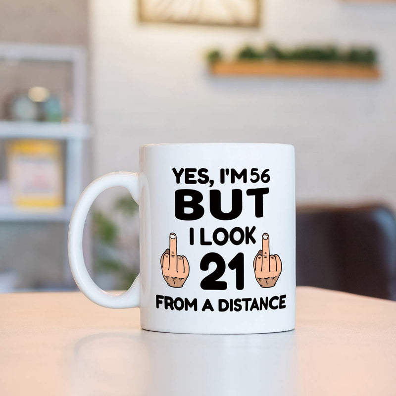 56th Birthday Gifts for Women - 1963 Birthday Gifts for Women, 56 Years Old Birthday Gifts Coffee Mug for Mom, Wife, Friend, Sister, Her, Colleague, Coworker - 11oz