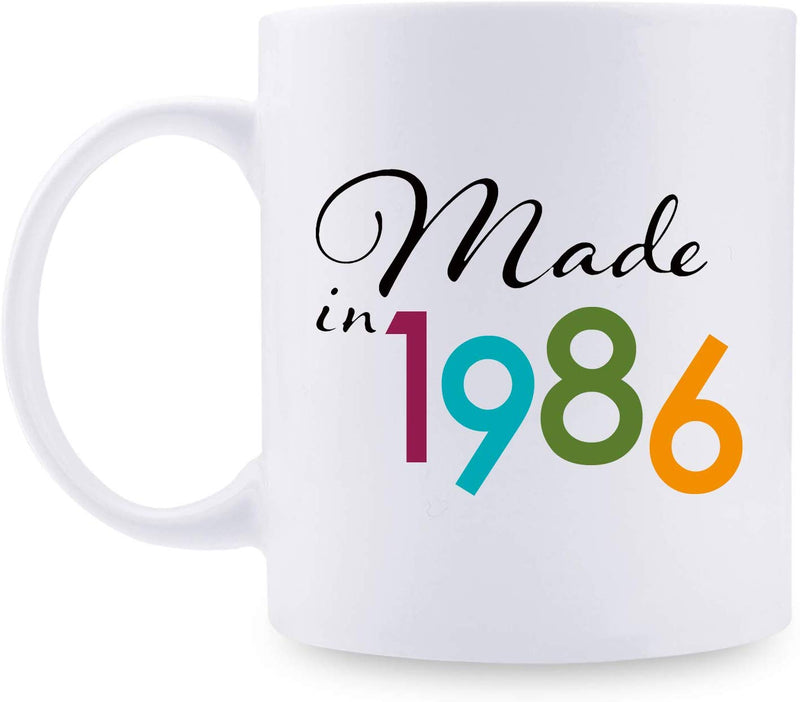 33rd Birthday Gifts for Men - 1986 Birthday Gifts for Men, 33 Years Old Birthday Gifts Coffee Mug for Dad, Husband, Friend, Brother, Him, Colleague, Coworker - 11oz