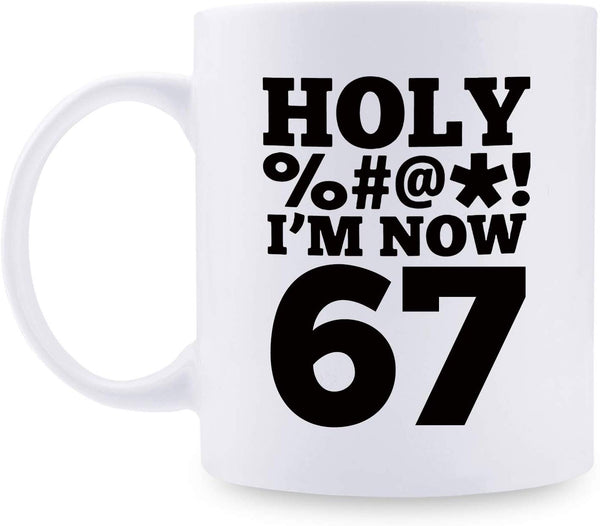 67th Birthday Gifts for Men - 1952 Birthday Gifts for Men, 67 Years Old Birthday Gifts Coffee Mug for Dad, Husband, Friend, Brother, Him, Colleague, Coworker, HOLY MUG - 11oz