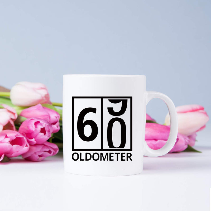 60th Birthday Gifts for Men - 1959 Birthday Gifts for Men, 60 Years Old Birthday Gifts Coffee Mug for Dad, Husband, Friend, Brother, Him, Colleague, Coworker, Oldometer Mug- 11oz
