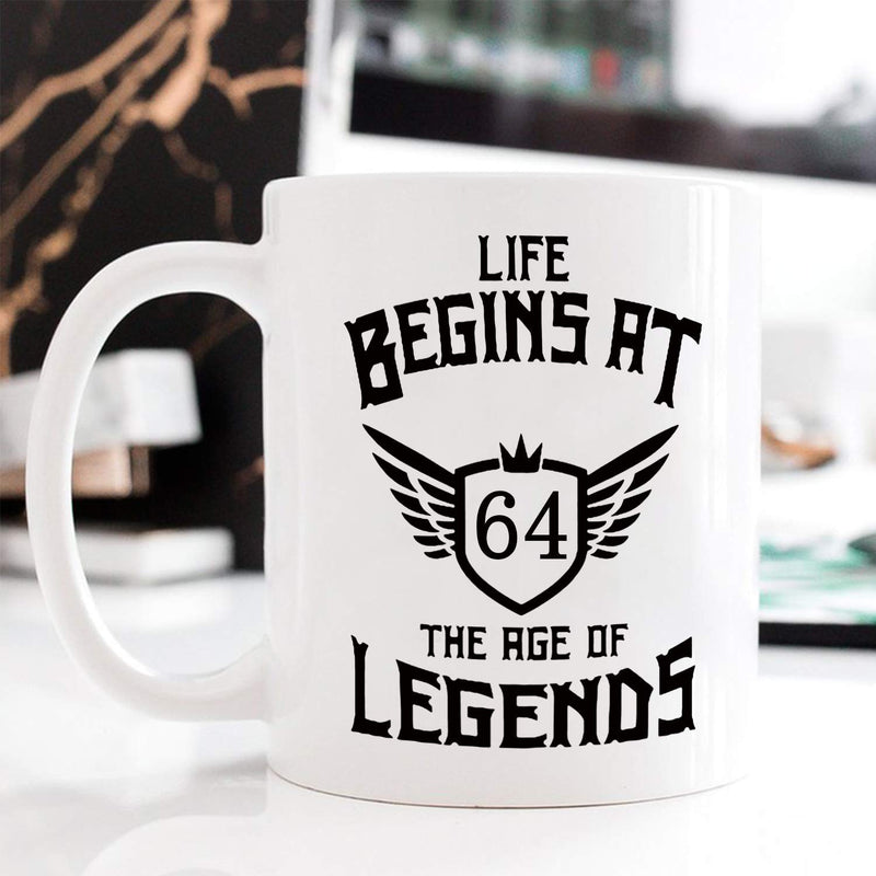 64th Birthday Gifts for Women - 1955 Birthday Gifts for Women, 64 Years Old Birthday Gifts Coffee Mug for Mom, Wife, Friend, Sister, Her, Colleague, Coworker - 11oz