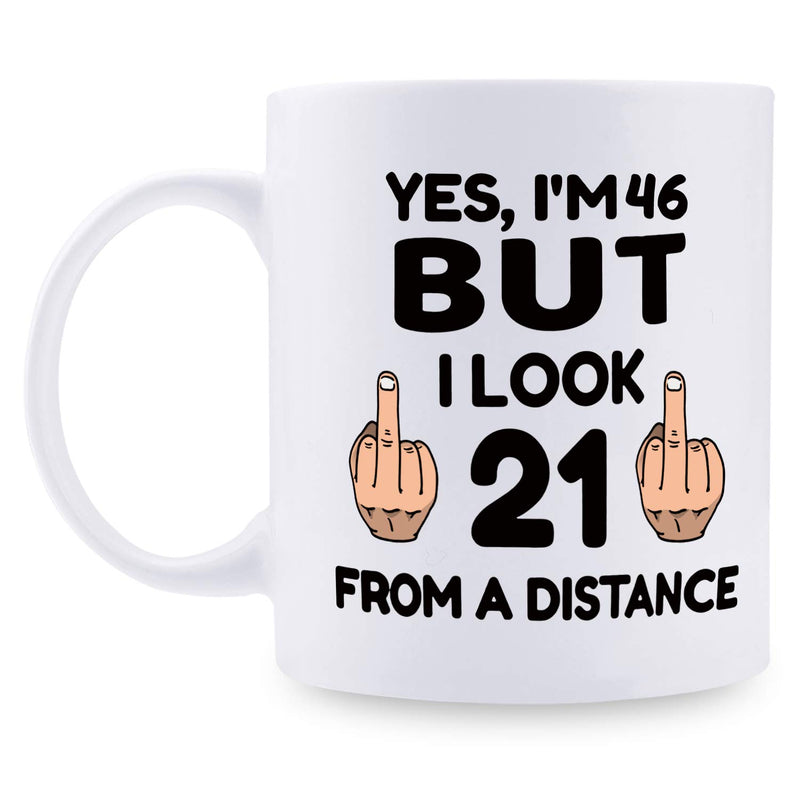 46th Birthday Gifts for Women - 1973 Birthday Gifts for Women, 46 Years Old Birthday Gifts Coffee Mug for Mom, Wife, Friend, Sister, Her, Colleague, Coworker - 11oz