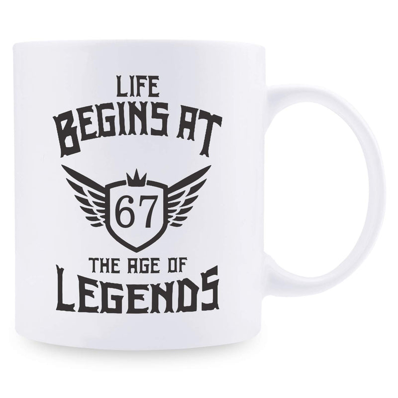 67th Birthday Gifts for Men - 1952 Birthday Gifts for Men, 67 Years Old Birthday Gifts Coffee Mug for Dad, Husband, Friend, Brother, Him, Colleague, Coworker - 11oz
