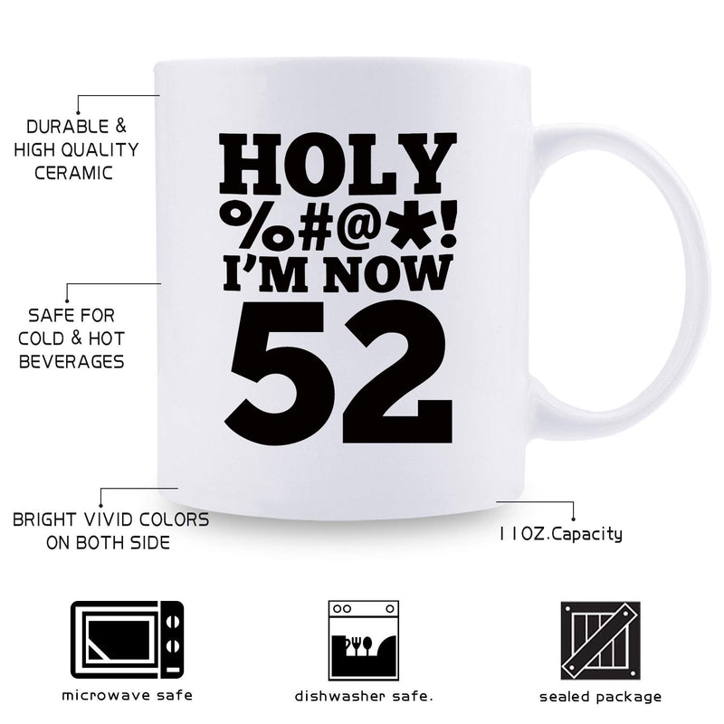 52nd Birthday Gifts for Men - 1967 Birthday Gifts for Men, 52 Years Old Birthday Gifts Coffee Mug for Dad, Husband, Friend, Brother, Him, Colleague, Coworker, HOLY MUG - 11oz